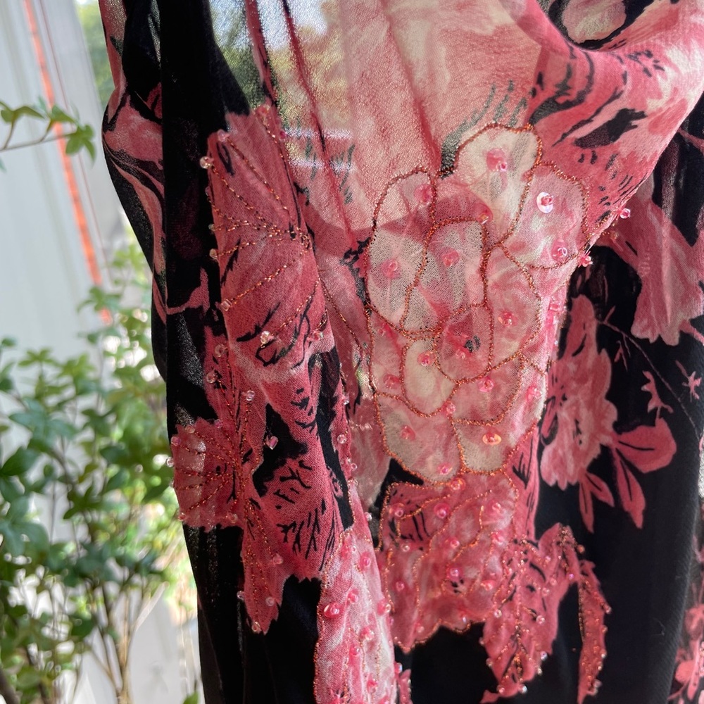 Vintage Connected Y2K Floral Sequin Slip Dress - Picture 15 of 16